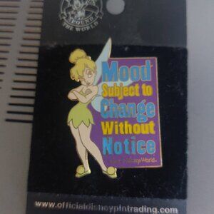 Tinkerbell Mood Subject to Change Without Notice Pin - NEW